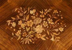 Pamono Louis Xvi Style Marquetry System Table, Late 19th Century Hot