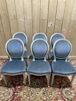 Pamono Louis XVI Style Medallion Chairs, Set of 6 Outlet