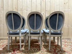 Pamono Louis XVI Style Medallion Chairs, Set of 6 Outlet
