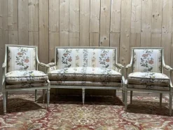 Pamono Louis XVI Style Sofa and Chairs, Set of 3 Best