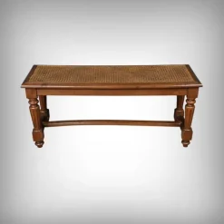 Pamono Louis XVI Style Walnut and Beech Bench, Early 20th Century Sale