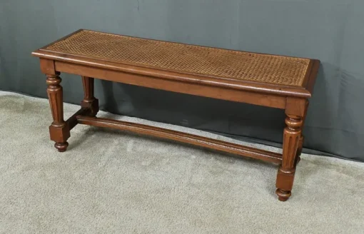 Pamono Louis XVI Style Walnut and Beech Bench, Early 20th Century Sale