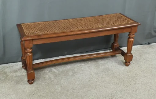 Pamono Louis XVI Style Walnut and Beech Bench, Early 20th Century Sale
