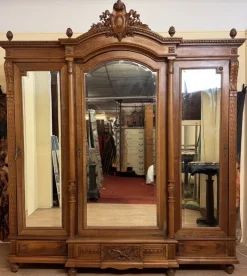 Pamono Louis XVI Style Walnut Wardrobe, 1850 Outlet