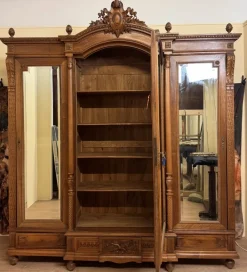 Pamono Louis XVI Style Walnut Wardrobe, 1850 Outlet