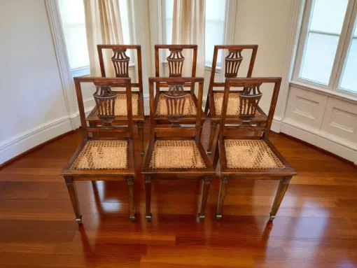 Pamono Louis XVI Walnut Chairs, Set of 6 Online
