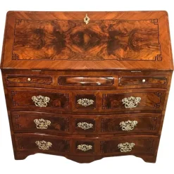 Pamono Louis XVI Walnut Secretary Desk, South Germany, 1780s New