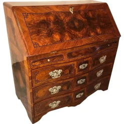 Pamono Louis XVI Walnut Secretary Desk, South Germany, 1780s New
