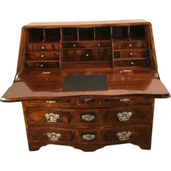 Pamono Louis XVI Walnut Secretary Desk, South Germany, 1780s New
