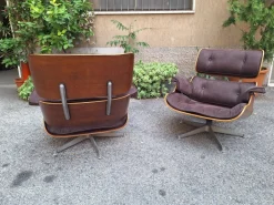Pamono Lounge Chair in Grey Fabric by Charles & Ray Eames for ICF De Padova, 1960s