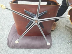 Pamono Lounge Chair in Grey Fabric by Charles & Ray Eames for ICF De Padova, 1960s