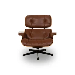 Pamono Lounge Chair in Leather by Charles & Ray Eames for Herman Miller Sale