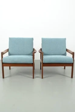 Pamono Lounge Chairs by Illum Wikkelsø, Set of 2 New