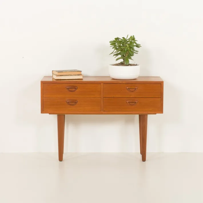 Pamono Low Dresser in Teak by Kai Kristiansen for Feldballe Møbelfabrik, Denmark, 1960s Clearance