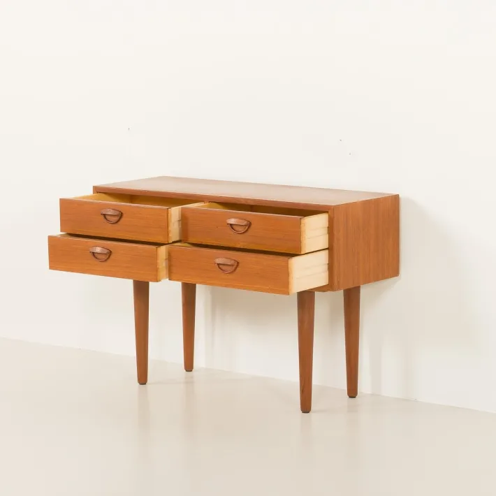 Pamono Low Dresser in Teak by Kai Kristiansen for Feldballe Møbelfabrik, Denmark, 1960s Clearance