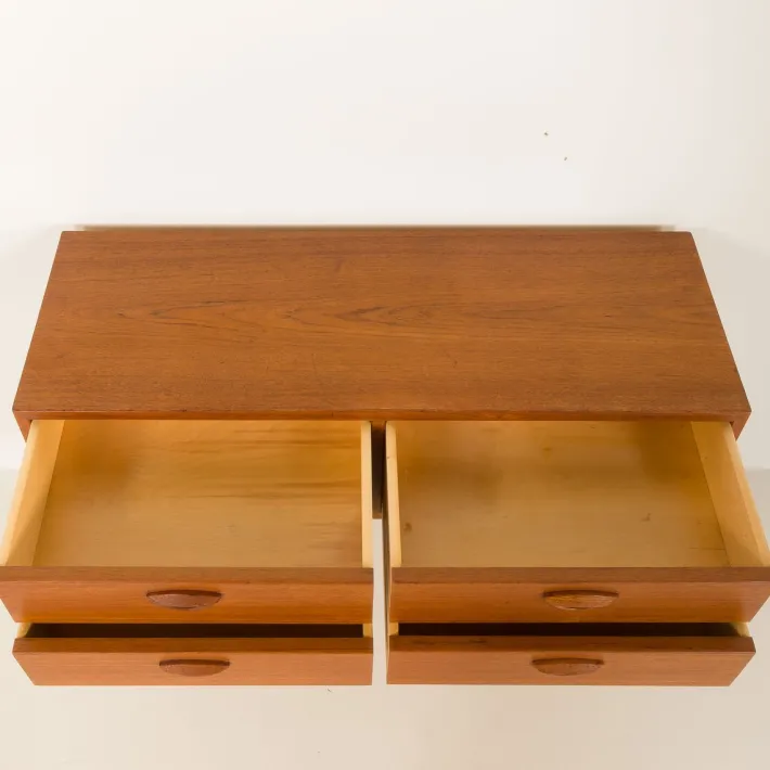Pamono Low Dresser in Teak by Kai Kristiansen for Feldballe Møbelfabrik, Denmark, 1960s Clearance