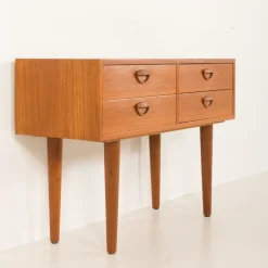 Pamono Low Dresser in Teak by Kai Kristiansen for Feldballe Møbelfabrik, Denmark, 1960s Clearance