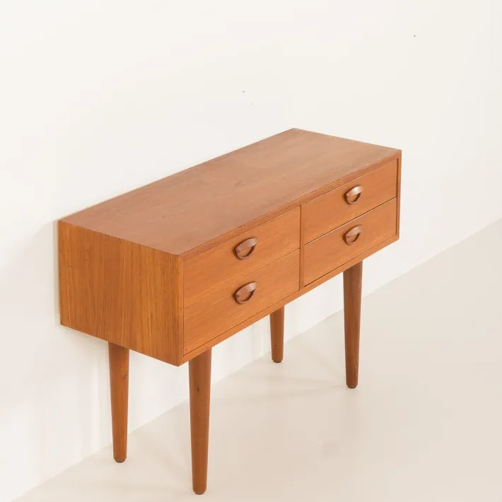 Pamono Low Dresser in Teak by Kai Kristiansen for Feldballe Møbelfabrik, Denmark, 1960s Clearance