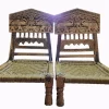 Pamono Low Indian Hand-Carved Chairs with Elephant Backrests, 1950s, Set of 2 Online