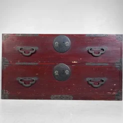 Pamono Low Japanese Meiji Tansu Chest of Drawers, 1910s Sale