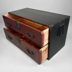 Pamono Low Japanese Meiji Tansu Chest of Drawers, 1910s Sale