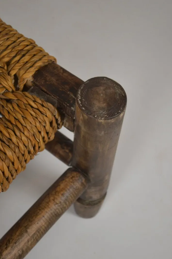 Pamono Low Rope Lounge Chair by Audoux-Minet, France, 1950s Sale