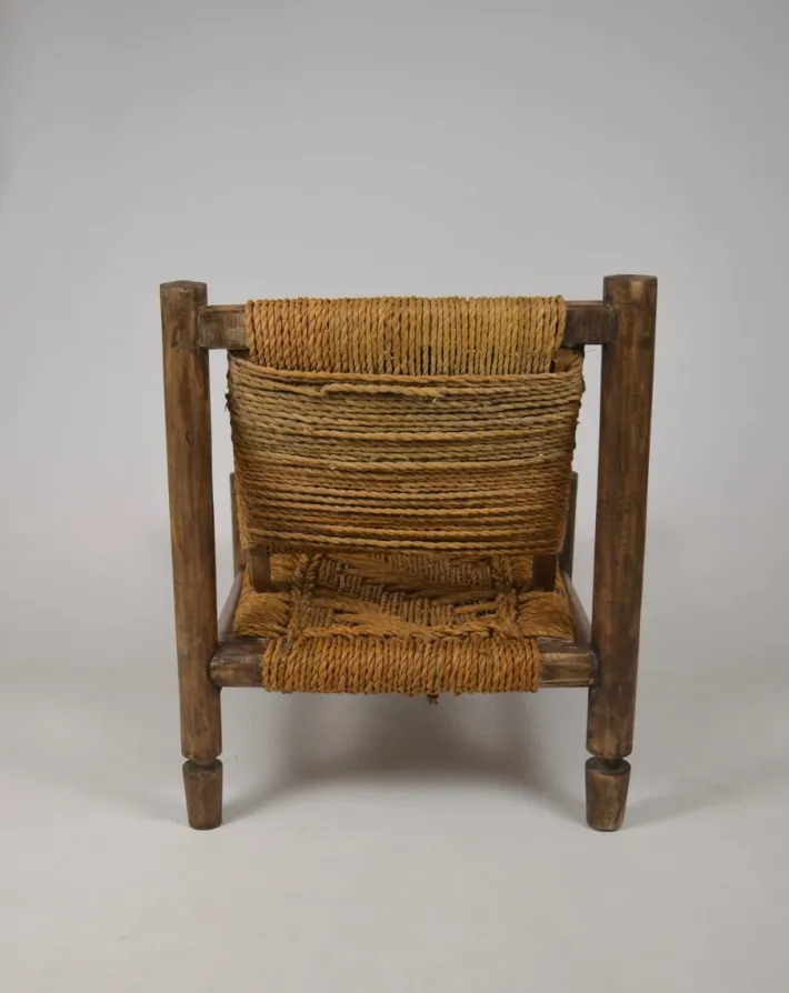 Pamono Low Rope Lounge Chair by Audoux-Minet, France, 1950s Sale