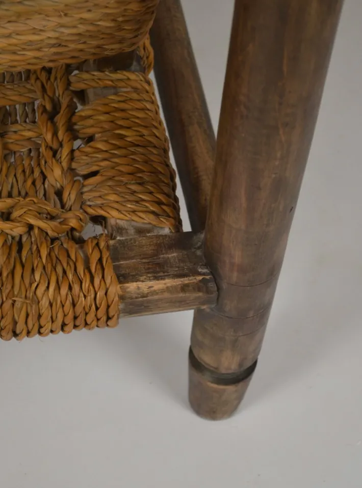 Pamono Low Rope Lounge Chair by Audoux-Minet, France, 1950s Sale