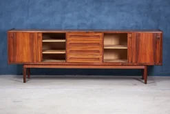Pamono Low Rosewood Sideboard by Johannes Andersen for Uldum Møbelfabrik, 1960s