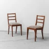 Pamono Mahogany and Velvet Chairs, 1950s, Set of 2 Online