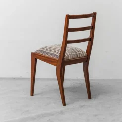 Pamono Mahogany and Velvet Chairs, 1950s, Set of 2 Online