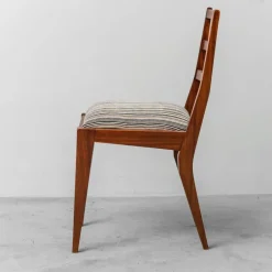 Pamono Mahogany and Velvet Chairs, 1950s, Set of 2 Online