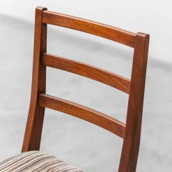 Pamono Mahogany and Velvet Chairs, 1950s, Set of 2 Online