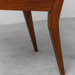 Pamono Mahogany and Velvet Chairs, 1950s, Set of 2 Online