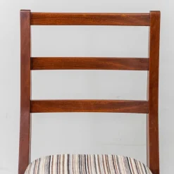 Pamono Mahogany and Velvet Chairs, 1950s, Set of 2 Online