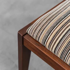 Pamono Mahogany and Velvet Chairs, 1950s, Set of 2 Online