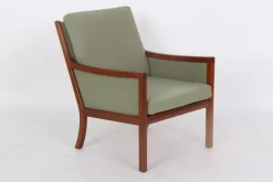 Pamono Mahogany Armchair by Ole Wanscher for Poul Jeppesens Møbelfabrik, Denmark, 1960s Discount