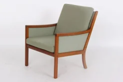 Pamono Mahogany Armchair by Ole Wanscher for Poul Jeppesens Møbelfabrik, Denmark, 1960s Discount