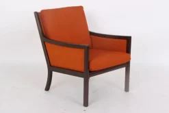 Pamono Mahogany Armchair by Ole Wanscher for Poul Jeppesens Møbelfabrik, Denmark, 1960s Online