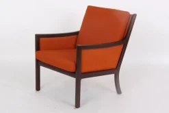 Pamono Mahogany Armchair by Ole Wanscher for Poul Jeppesens Møbelfabrik, Denmark, 1960s Online