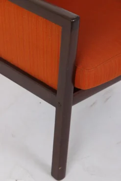 Pamono Mahogany Armchair by Ole Wanscher for Poul Jeppesens Møbelfabrik, Denmark, 1960s Online