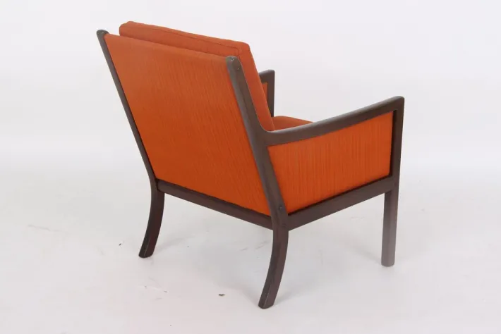 Pamono Mahogany Armchair by Ole Wanscher for Poul Jeppesens Møbelfabrik, Denmark, 1960s Online