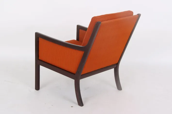 Pamono Mahogany Armchair by Ole Wanscher for Poul Jeppesens Møbelfabrik, Denmark, 1960s Online