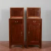 Pamono Mahogany Bedside Tables with Liberty Tops, Set of 2 Discount