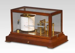 Pamono Mahogany Cased Barograph by R. Stewart, 1890s