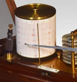 Pamono Mahogany Cased Barograph by R. Stewart, 1890s