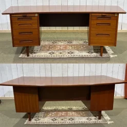 Pamono Mahogany Executive Desk, 1960s Outlet