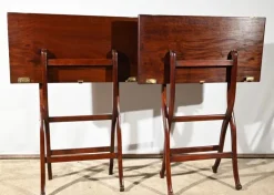 Pamono Mahogany Games Tables by H.J. Linton, 1920, Set of 2 Clearance