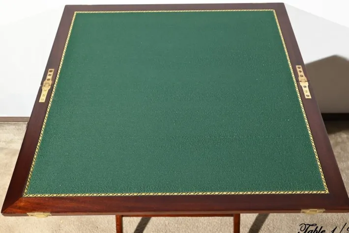 Pamono Mahogany Games Tables by H.J. Linton, 1920, Set of 2 Clearance