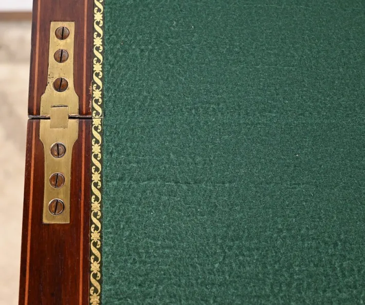 Pamono Mahogany Games Tables by H.J. Linton, 1920, Set of 2 Clearance